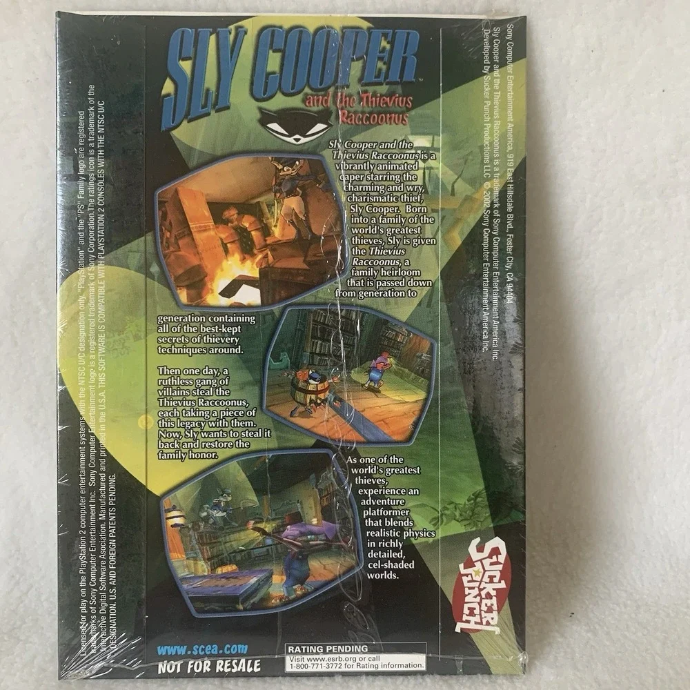 Sly Cooper And The Thievus Racoonus DEMO DISC (PS2) E3 Not For Resale - Sealed